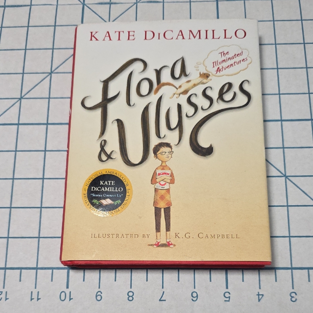 Flora & Ulysses by Kate DiCamillo - Red Cover